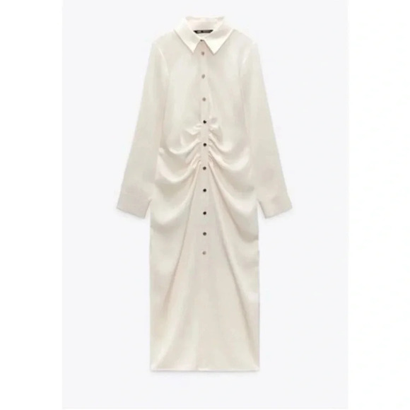Zara Dress
SATIN EFFECT SHIRT DRESS SPECIAL EDITION - Picture 1 of 5